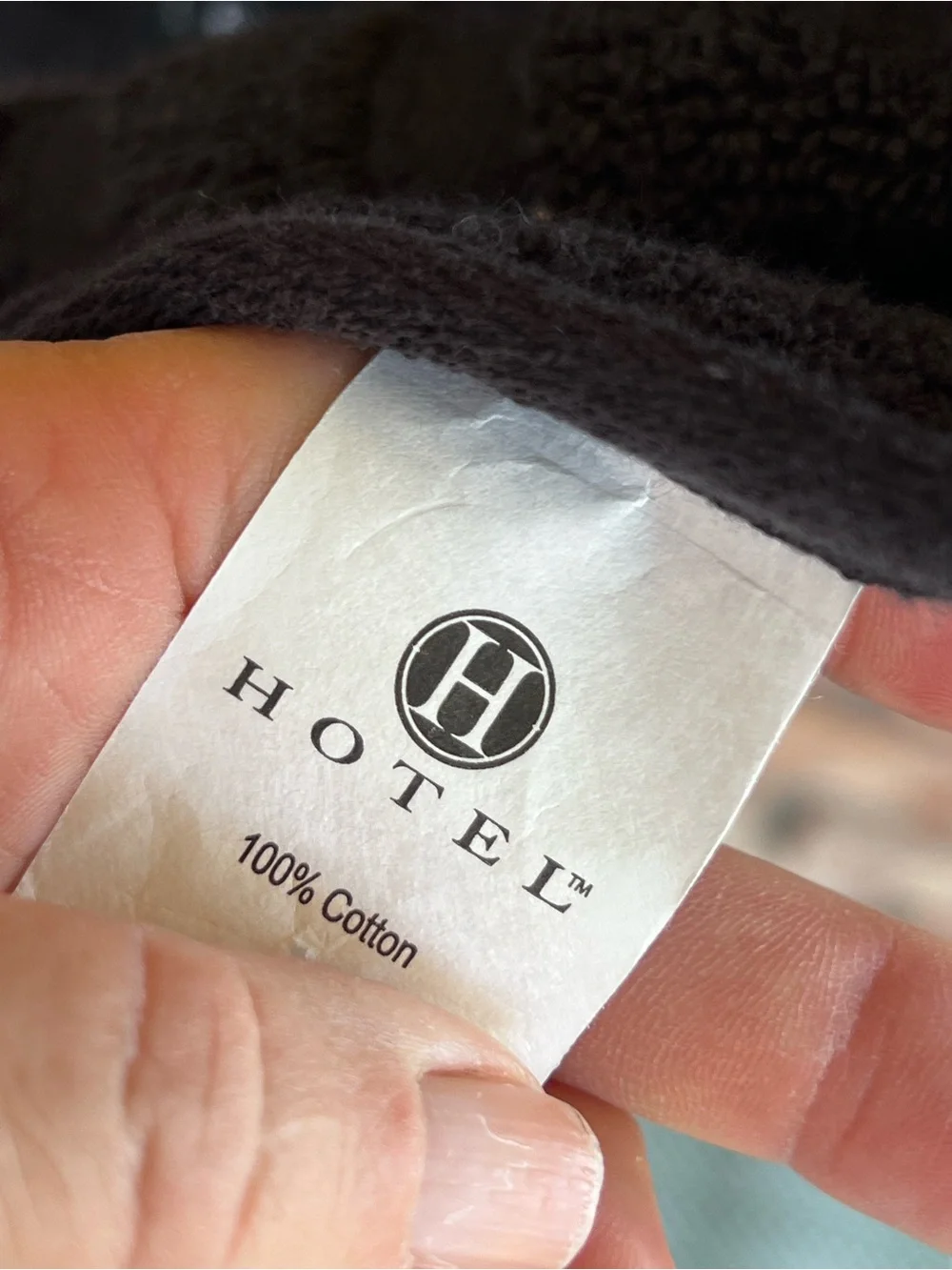 Hotel Dark Black Bath Towel 30x54 New with tags.  100% cotton